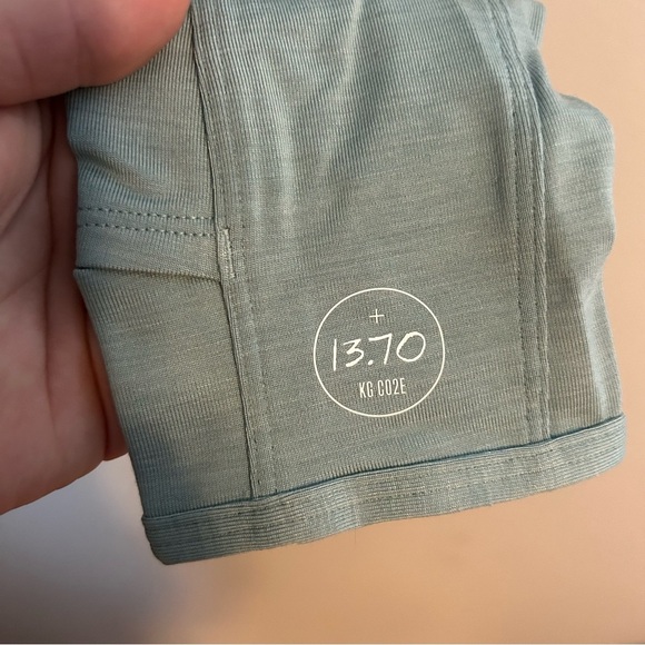 Allbirds Quarter Zip Pullover Natural Run Mid Layer Green Hush Athleisure Casual - Picture 5 of 12